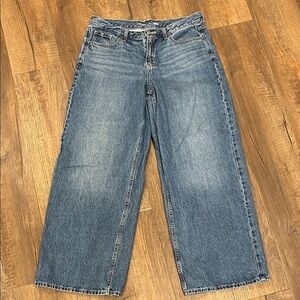 Old Navy Wow Baggy Wide Leg Jeans 10 NWOT